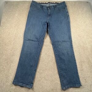 Lee Sinfully Soft Straight Leg Jeans Womens 20W Medium Wash Denim Blue‎ 3070735